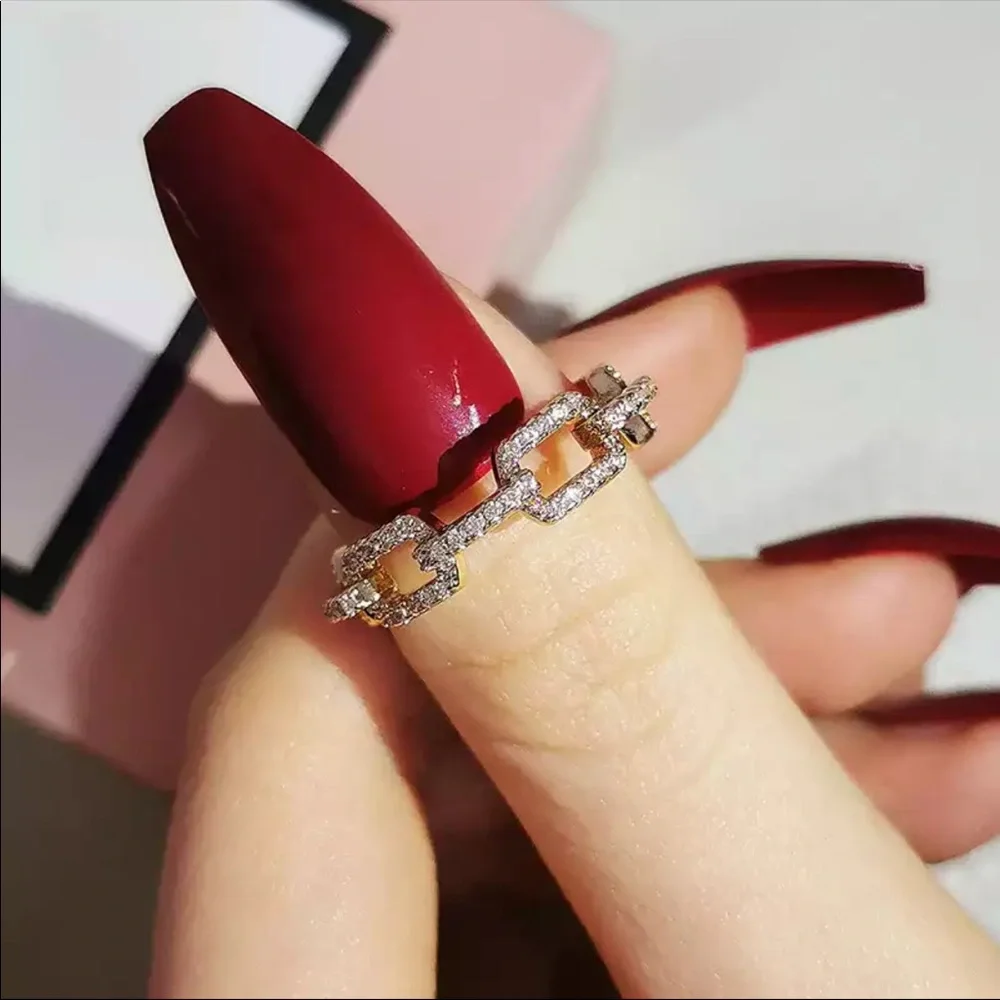 New Women’s Yellow Gold Plated Diamond Eternity Ring - Picture 8 of 8